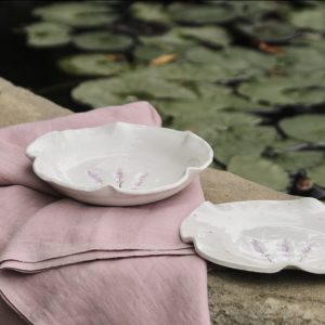 YYHWHJDE Vassoio Portaoggetti In Pelle Con Stampa Lavanda – 9,8x9,8x20,3 Cm – Impermeabile E Piehevole – Per Gioielli, Trucco, Chiavi